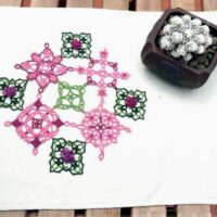 Tatting fantasia 6: patchwork, iris niebach