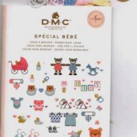 Dmc, kit 6 matassine mouline + libretto special bebe' in regalo