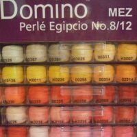 Domino n°8, perlè gomitolo gr 8, tinta unita e sfumato