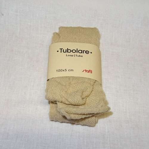 Tubolare pizzo maglia  avorio cm 100 x cm 5, stafil