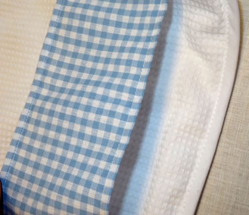Bavagliolo suisse azzurro cm 24x29 - immagine 3