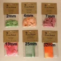 Nastrini di seta 32 mm e 25 mm, per  ricamo silk ribbon