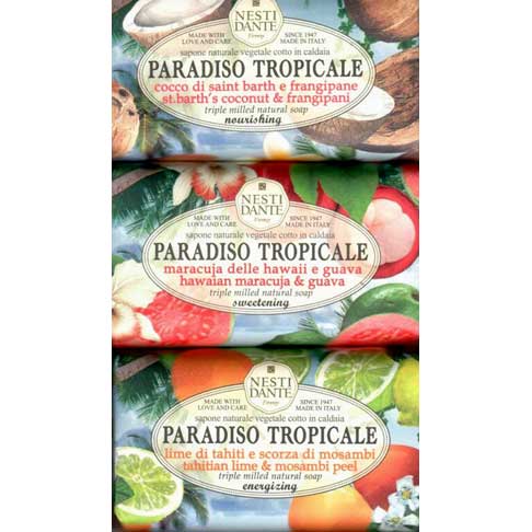 Paradiso tropicale nesti dante: sapone vegetale gr 250 tutte le essenze