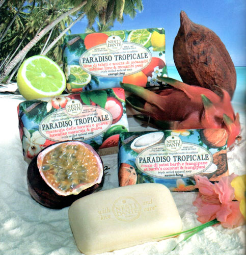 Paradiso tropicale nesti dante: sapone vegetale gr 250 tutte le essenze
