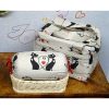 Tombolo da viaggio gatti, borsa e tombolo con cestino cm 22