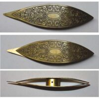 Navetta vittoriana bronzata