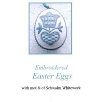 Embroidered easter eggs, luzine happel
