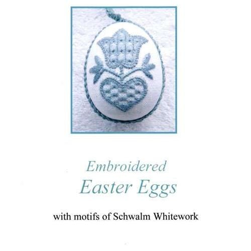 Embroidered easter eggs, luzine happel