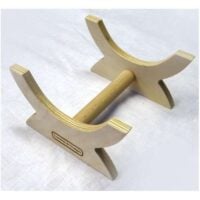 Supporto da tavolo con lunette in legno