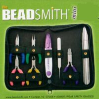 Set 6 pinzette mini con astuccio + forbice beads