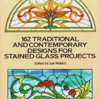 162 traditional and contemporary designs for stained glass projects