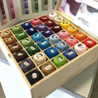 Scatola legno con perle' domino n°8 oppure n°12