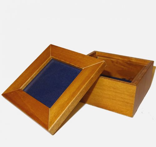 Scatola quadrata in legno cm 10 x 10