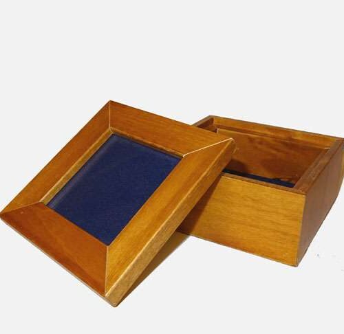 Scatola quadrata in legno cm 10 x 10