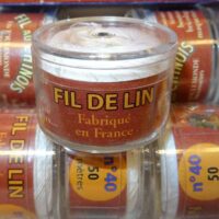 Fil au chinois lino glace' n° 40/50mt, bianco o rosso