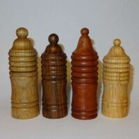 Porta aghi legno tornito a mano cm 11