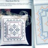 Swedish weaving and huck embroidery