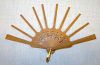 Struttura ventaglio legno, mignon traforato cm 25