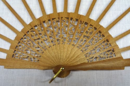 Struttura ventaglio  legno, rampicante cm 43 - immagine 3