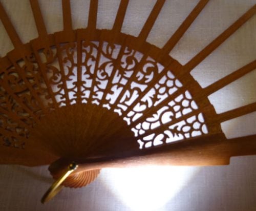 Struttura ventaglio  legno, rampicante cm 43 - immagine 4