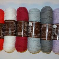 Kit 16 cotone povero 4 fili "cotton plus" rosso bordeaux e giallo