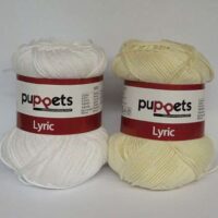 Cotone povero 4 fili puppet anchor "lyric", bianco, avorio, nero