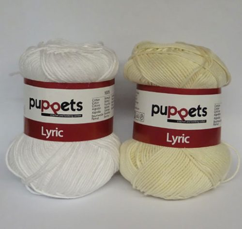 COTONE POVERO 4 FILI PUPPET ANCHOR "LYRIC", BIANCO, AVORIO, NERO