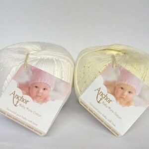 Cotone povero anchor, "baby pure cotton"4 fili gr 50 bianco e colorato