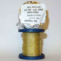 Napoli oro fino 6s-cordoncino-italiano oro gr 25 misura 4/2-6s