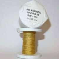 Napoli mezzo fino verniciato oro 2s-cordoncino-gr 5 "frisone n°9"