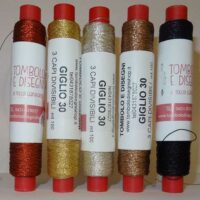 Giglio 30, filo metallizzato  3 capi, 100 mt n°30