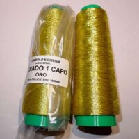 Grado oro 1 capo metallizzato 1000mt tombolo e disegni
