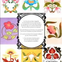 Broderie au point de bayeux: motifs floraux art nouveau, bruno fogliazza