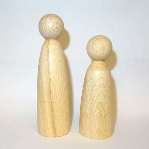 Coni in legno per angeli o figure per presepio