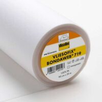Vliesofix, pellicola termoadesiva 2 lati, altezza  cm 45 € 4,50 al metro, vendita a multipli di 50cm