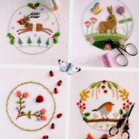Le jardins d'emily en broderie traditionnelle, emily wilmarth