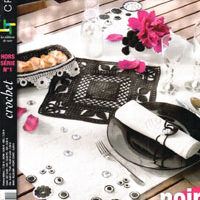 U161 Crochet: noir et blanc, c'est tendence +