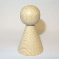 Coni in legno per figure varie: cm 7