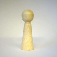 Coni in legno per figure varie: cm 6,2