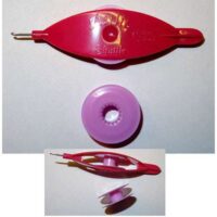 Navetta aerlit colorata con uncino e 2 spolette estraibili, tanti colori