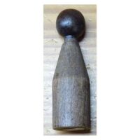 Coni in legno verniciato scuro per figure varie: cm 10