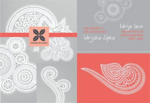 Idrija lace: halfstitch in idrija narrow tape lace