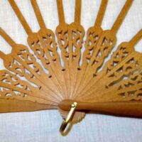 Struttura ventaglio  legno, coppia cm 42