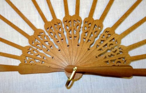 Struttura ventaglio  legno, coppia cm 42 - immagine 3