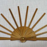 Struttura ventaglio legno mignon rigato cm 23