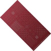 Sashiko pannello ricamabile cm 60 x 115, rosso