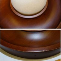 Puntaspilli tondo con base in legno cm 19,3, da ricamare