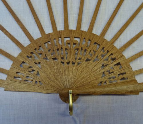 Struttura ventaglio  legno, cortesia cm 43 - immagine 3