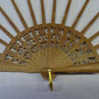 Struttura ventaglio in legno, araldico cm 43