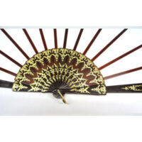 Struttura ventaglio plastica marrone scuro cm 57